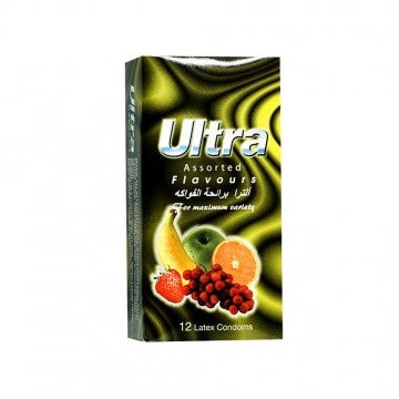 Ultra Condoms 12 Pcs Flavours Latex