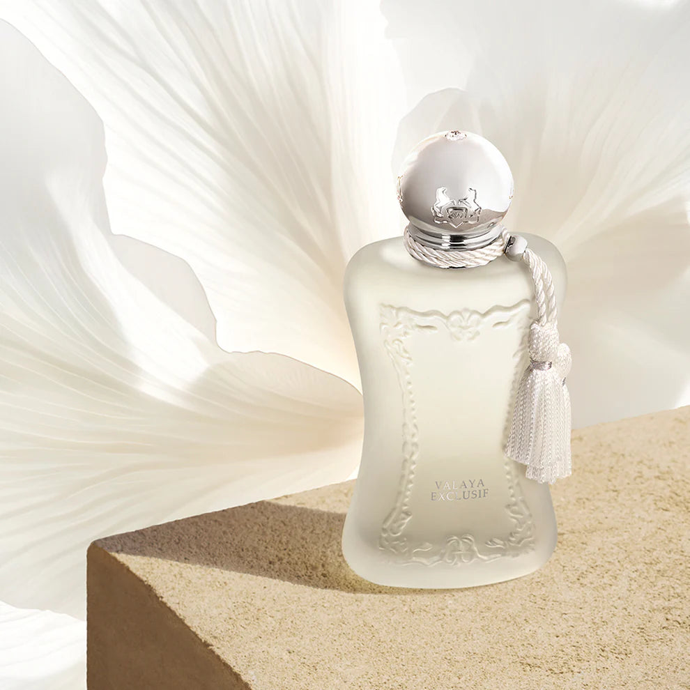 “Parfums de Marly Valaya EDP 75ml – soft floral musk feminine fragrance in luxury white bottle”