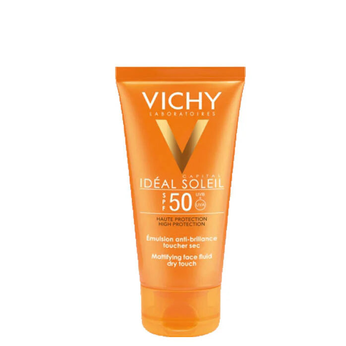 Ideal Soleil SPF 50 sunscreen by Vichy providing UVA and UVB protection from MALSA