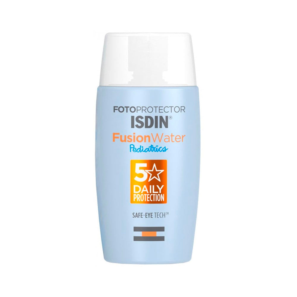 ISDIN Fusion Water Kids Sunscreen SPF 50+ 50ml for sensitive children’s skin protection available at MALSA 