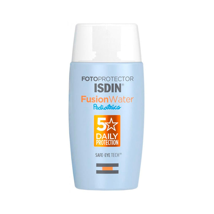ISDIN Fusion Water Kids Sunscreen SPF 50+ 50ml for sensitive children’s skin protection available at MALSA 