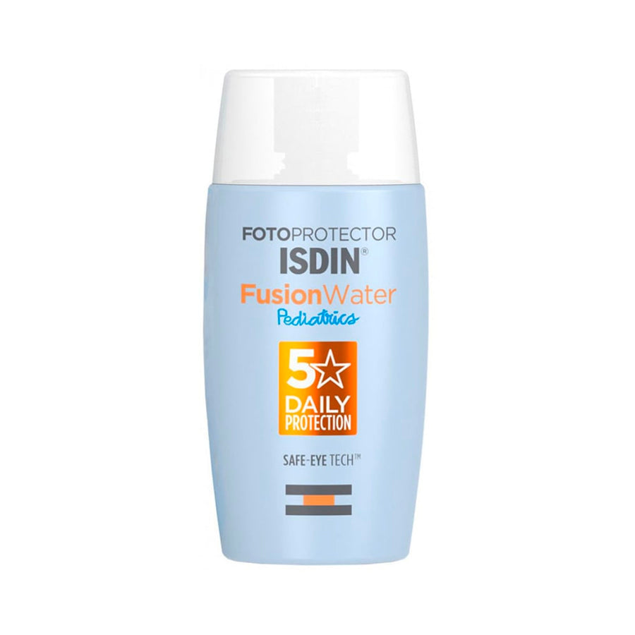 ISDIN Fusion Water Kids Sunscreen SPF 50+ 50ml for sensitive children’s skin protection available at MALSA 