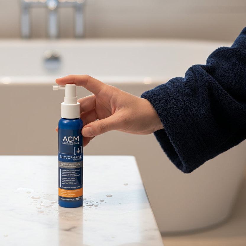 شامبو ACM نوفوفان المنشط 200 مل لتنظيف الشعر اليومي والحفاظ على صحة فروة الرأس متوفر لدى ملسا