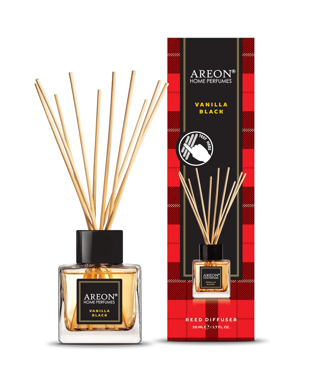 أعواد معطرة للمنزل من أريون، 50 مل، برائحة الفانيليا السوداء