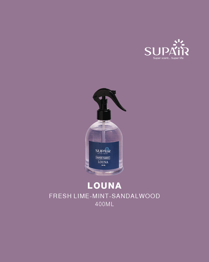 معطر أقمشة سوباير سوبر فابريك  لونا برائحة خشب الصندل 400 مل