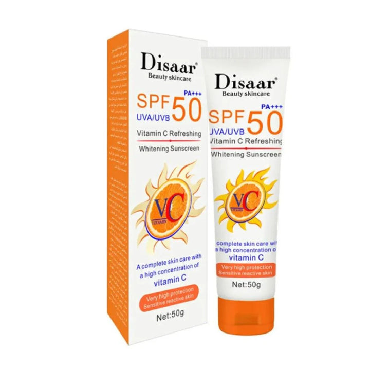 DISAR SPF 50 moisturizing cream for daily skin protection from MALSA
DISAR sun protection cream SPF 50 suitable for Saudi Arabia and GCC climate