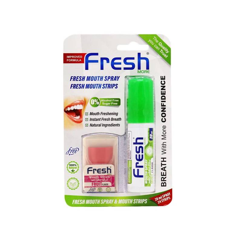 Mouth Spray 20Ml+ Breath Strips 24