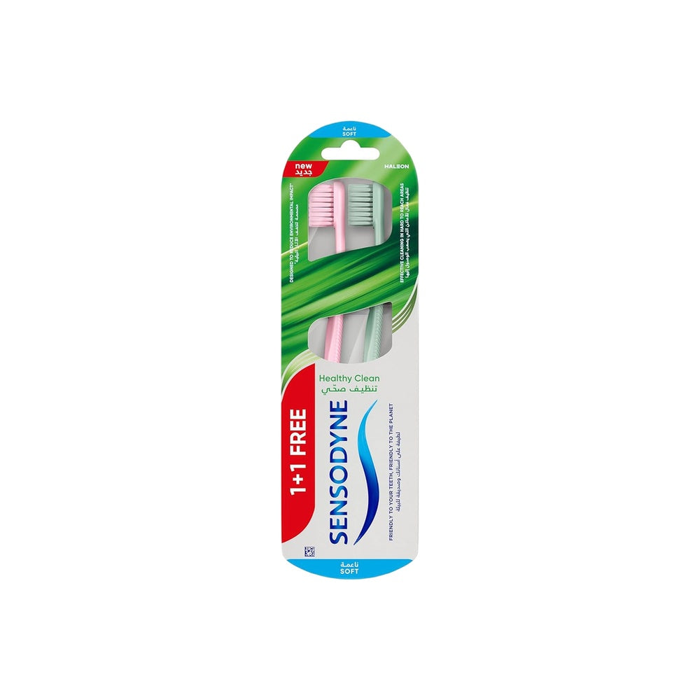 Sensodyne Healthy Toothbrush 1+1 Free, Clean And Soft