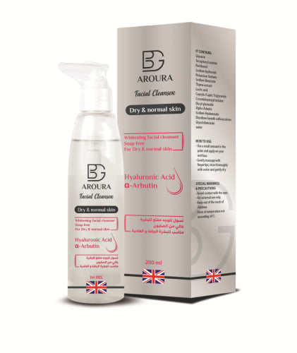 غسول الوجه بي جي أرورا للبشرة الجافة والعادية 200 مل 