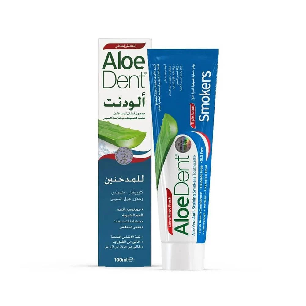 Aloe Dent Aoe Vera Anti Staining Smokers Tooth Paste 100Ml