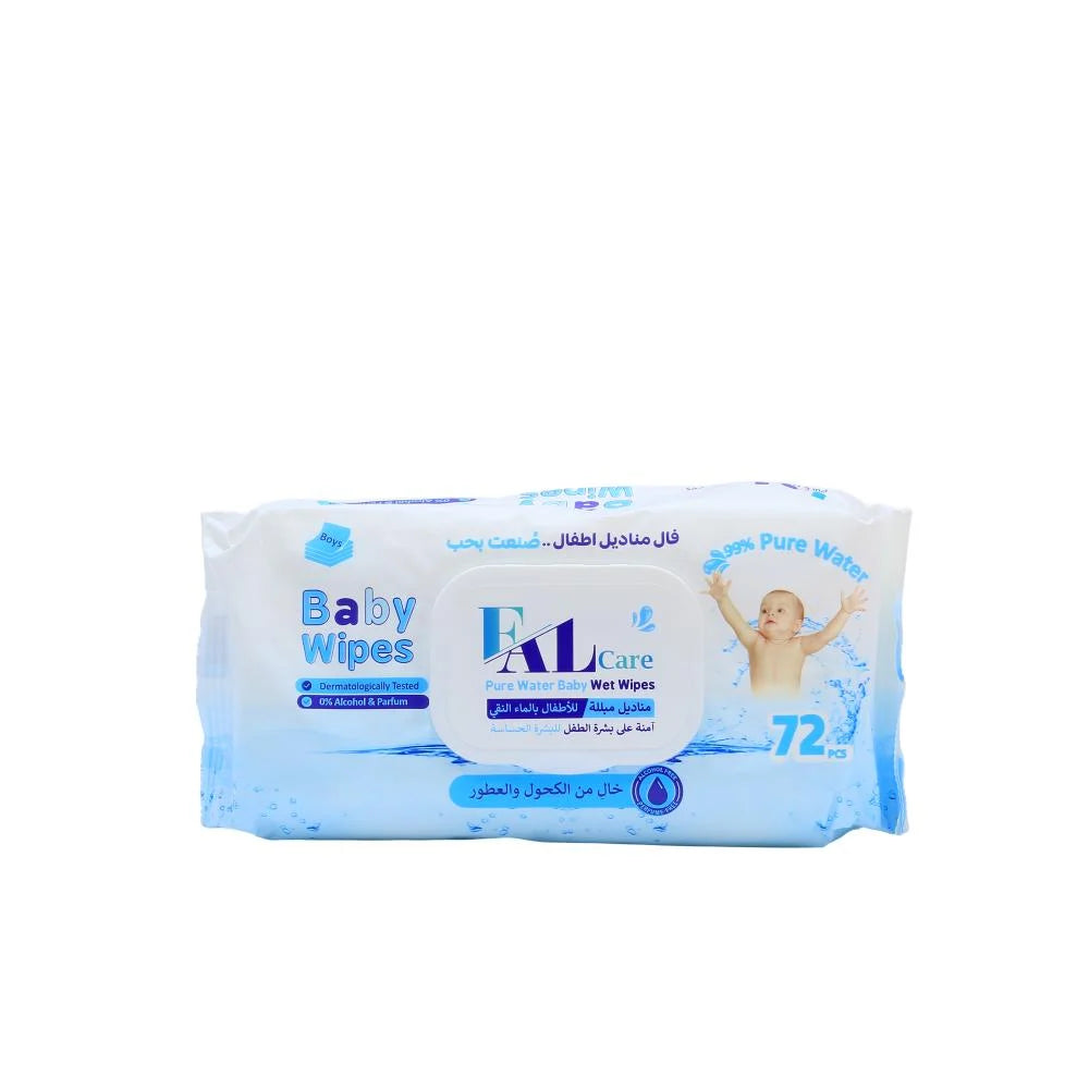 FAL Care Pure Water Baby Wet Wipes Boys 72 Wiper