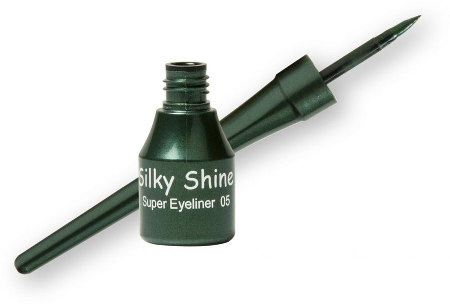 Silky Shine liquid super eyeliner diamond green shade 05 for shimmering eye makeup at MALSA