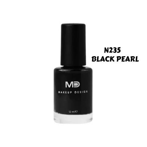 MD LONG LASTING NAIL POLISH BLACK PEARL - N235