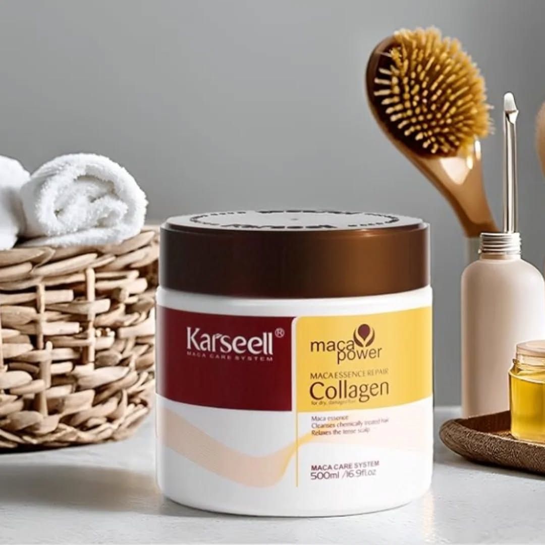 قناع كارسيل الأصلي لعلاج الشعر بالكولاجين ٥٠٠ مل، لإصلاح عميق وتنعيم الشعر، متوفر لدى ملسا