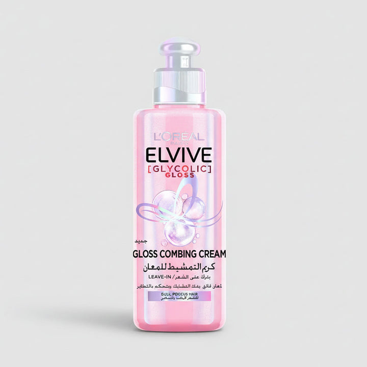 L’Oréal Paris Elvive Glycolic Gloss detangling cream 200ml for smooth shiny hair at MALSA