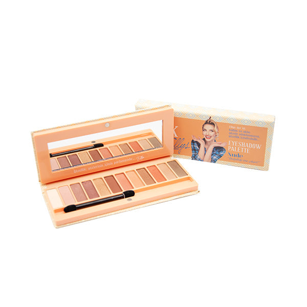 The Pink Ellys Eye Shadow Palette 12 Colour Nude