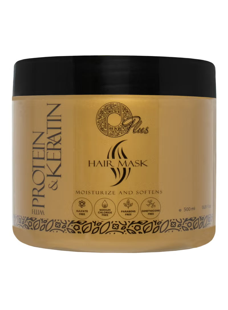 قناع الشعر بالبروتين والكيراتين من أو بلس 500 مل