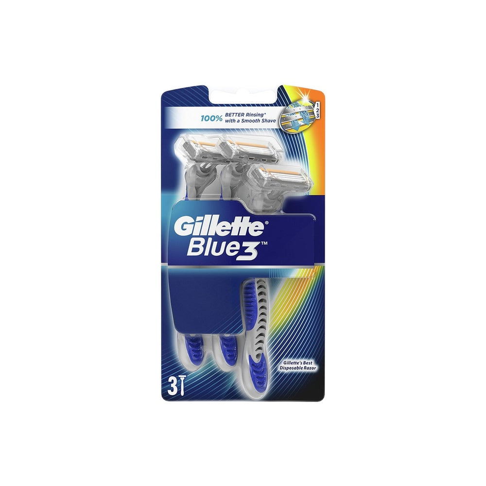 جيليت بلو3 أمواس حلاق رجالي 3قطعه