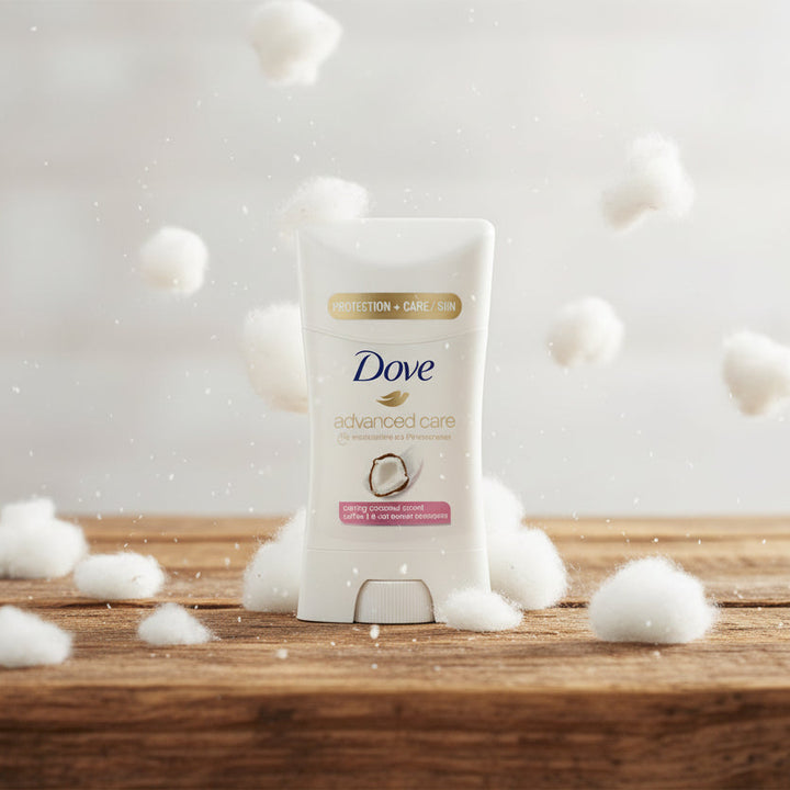 مزيل عرق دوف أدفانسد كير برائحة جوز الهند، 45 غرام، لانتعاش يدوم طويلاً، متوفر لدى ملسا