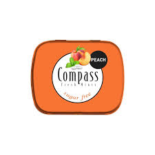 Compass Peach Mint Sugar Free 50 Pcs 14g