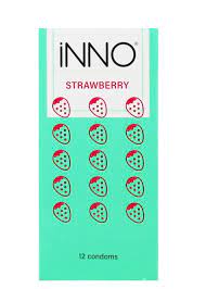 Inno Strawberry Green Condom 12 Pcs