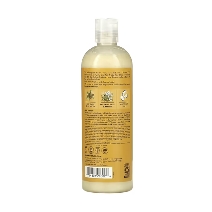 Raw Shea Butter Body Wash Shea Moisture 384ml