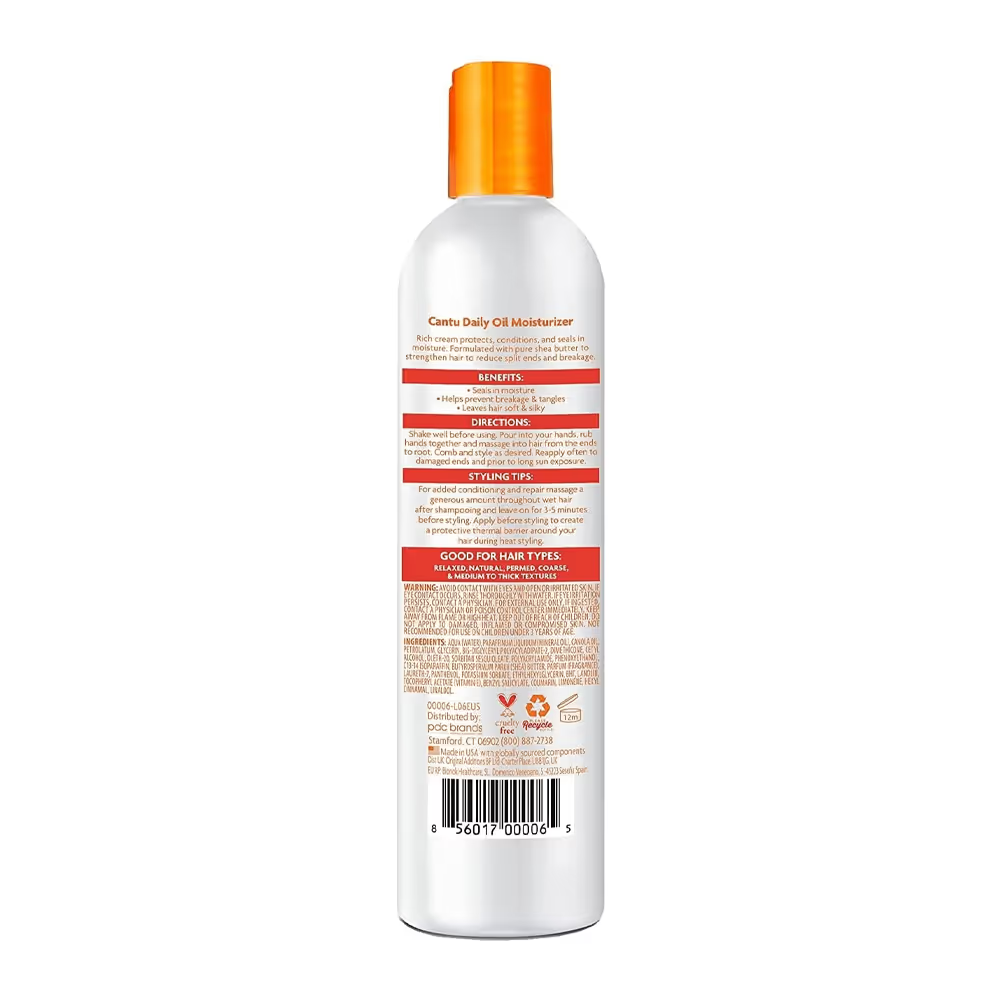 مرطب زيت زبدة الشيا اليومي من كانتو - 384 مل