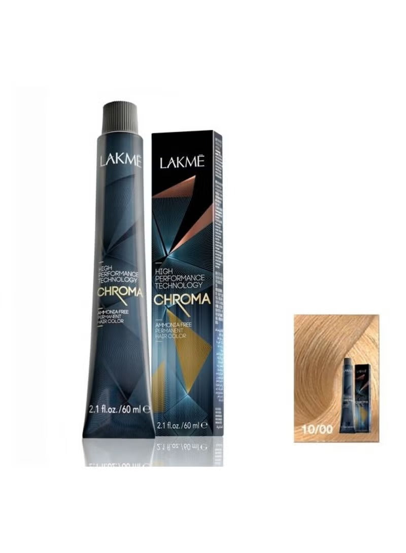 LAKME CHROMA HAIR COLOR 60 ML 10/00