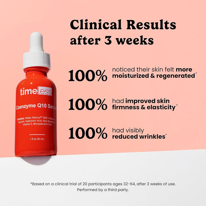 تايملس كونزيم كيو 10 + ماتريكسيل 3000 + هيالور سيروم 120 مل