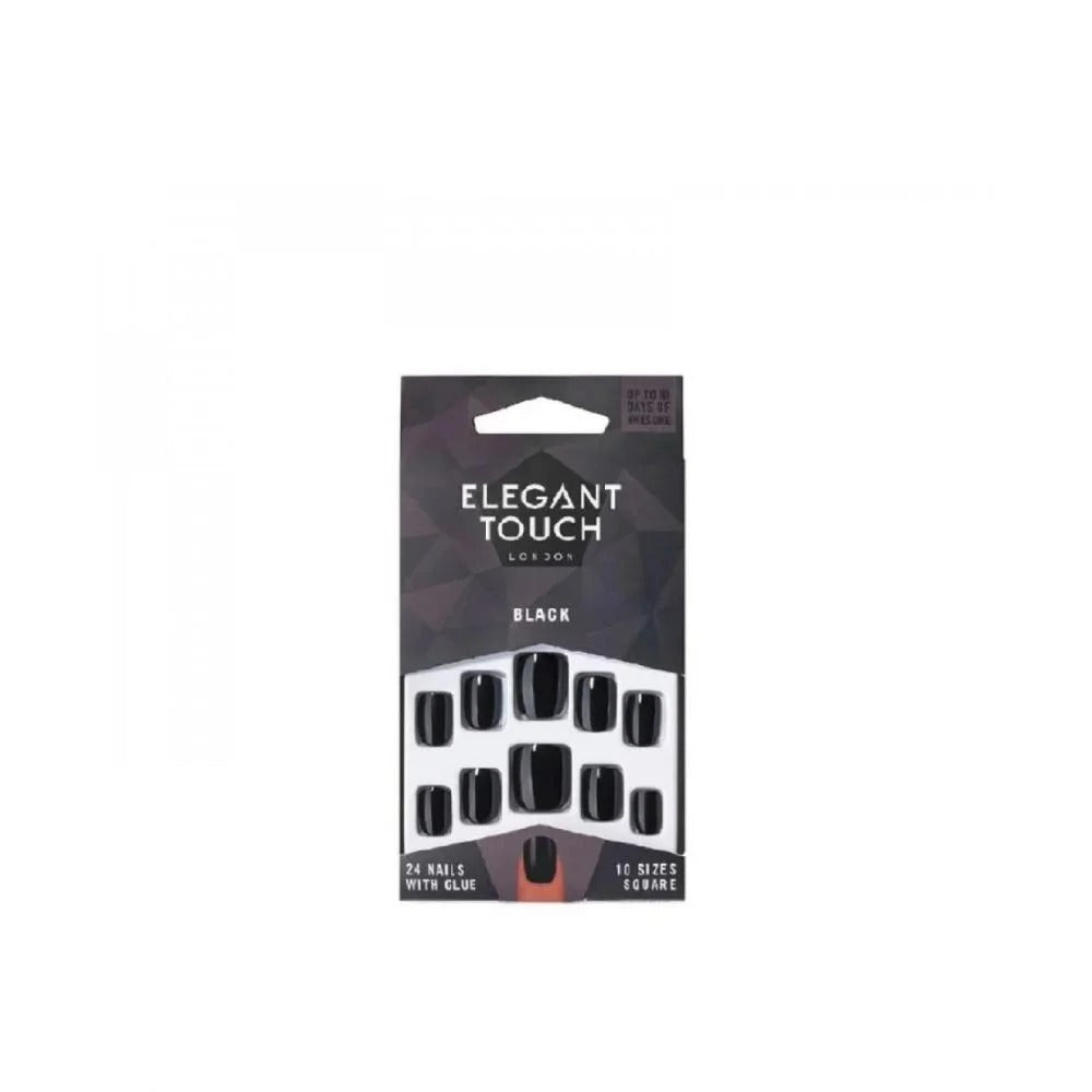 ELEGANT TOUCH NAIL 24 PCS BLACK 231