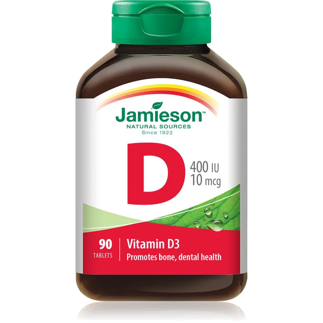 Vitamin D 400 IU 10 micrograms from Jamieson 90 tablets
