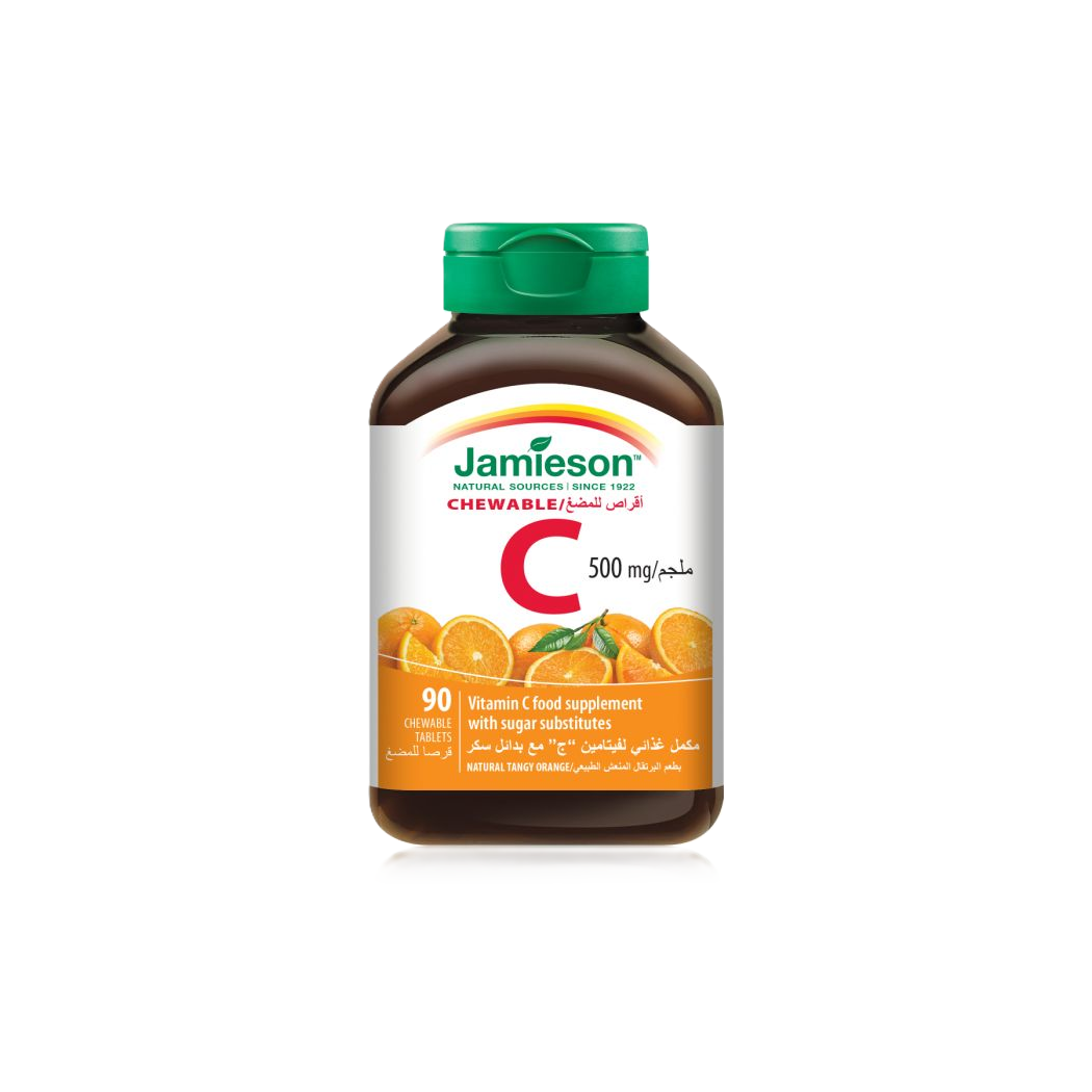 Jamieson Vitamin C Chewable Tablets 500 mg - 90 Tablets