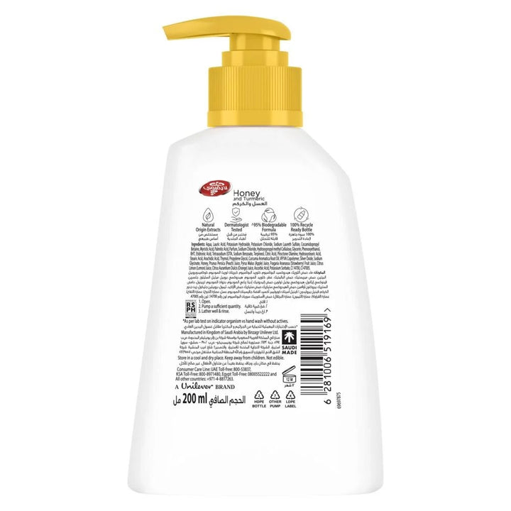 Lifebuoy Hand Wash Honey & Turmeric 200 Ml