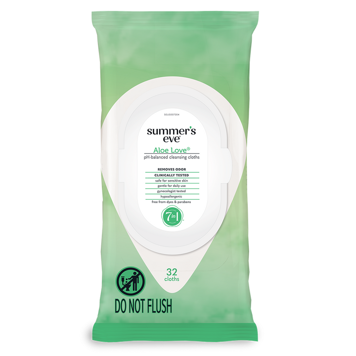 SUMMERS EVE ALOE LOVE CLEANSER CLOTH 14 PCS