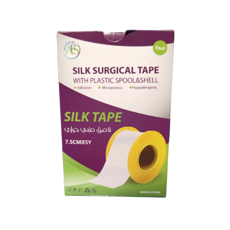 SILK SURGICAL TAPE 7.5 CM*5Y