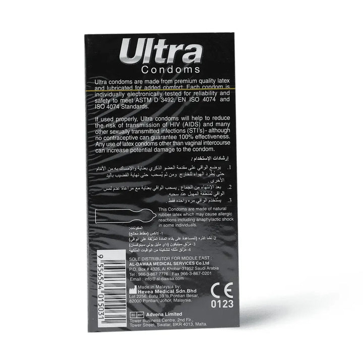 Ultra Condoms 12 Pcs Thin Latex