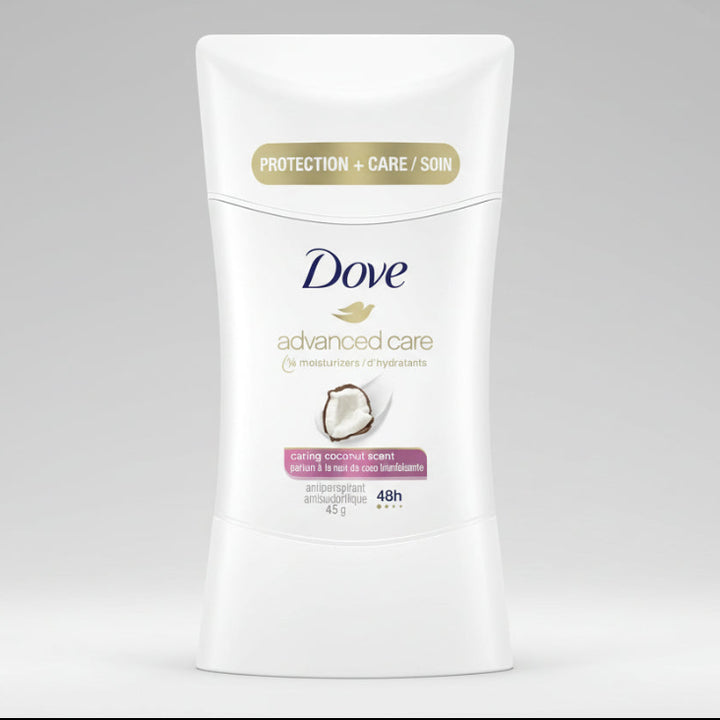 Dove Advanced Care caring coconut deodorant 45g for long lasting freshness at MALSA