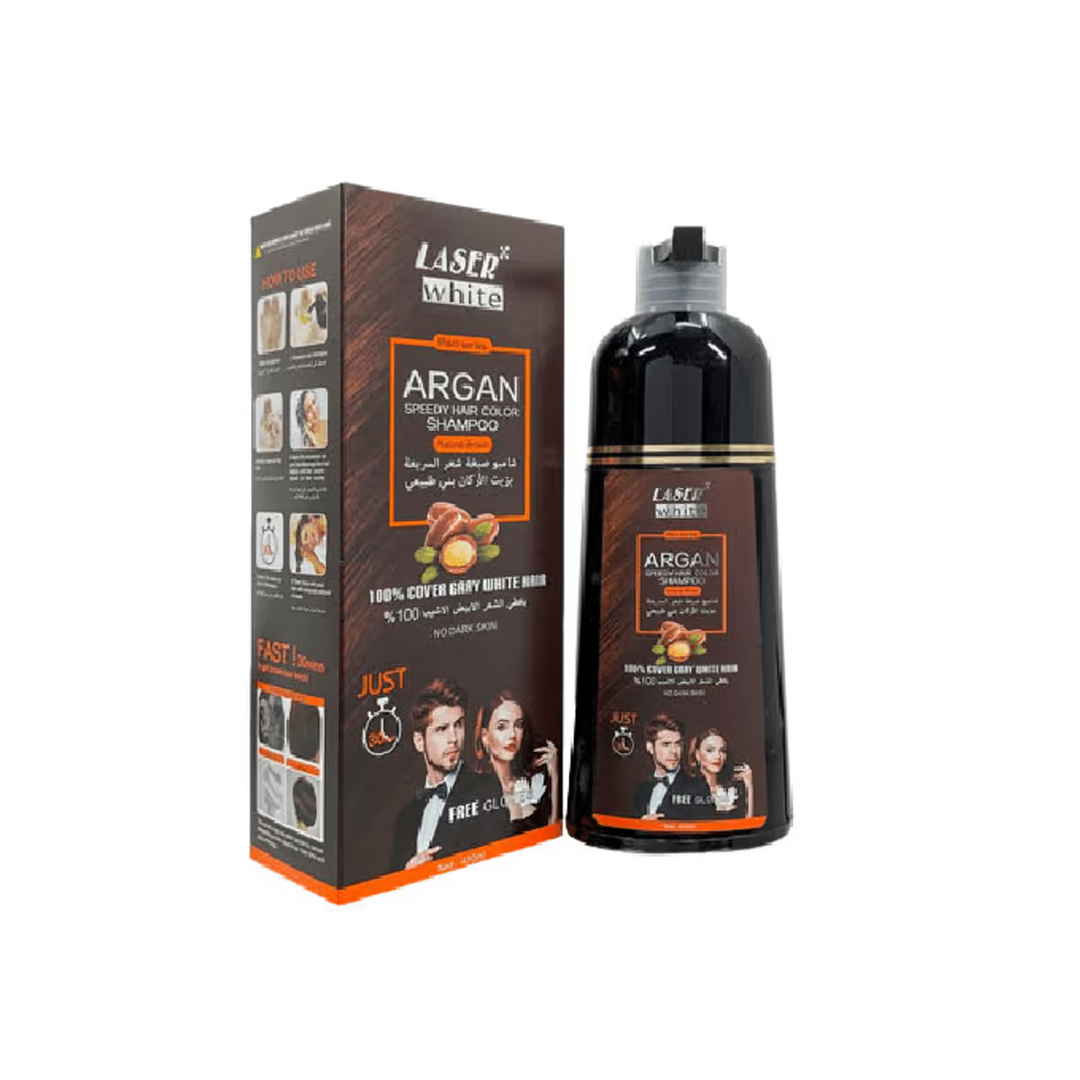 LASER WHITE NATURAL BROWN SHAMPOO 420 ML