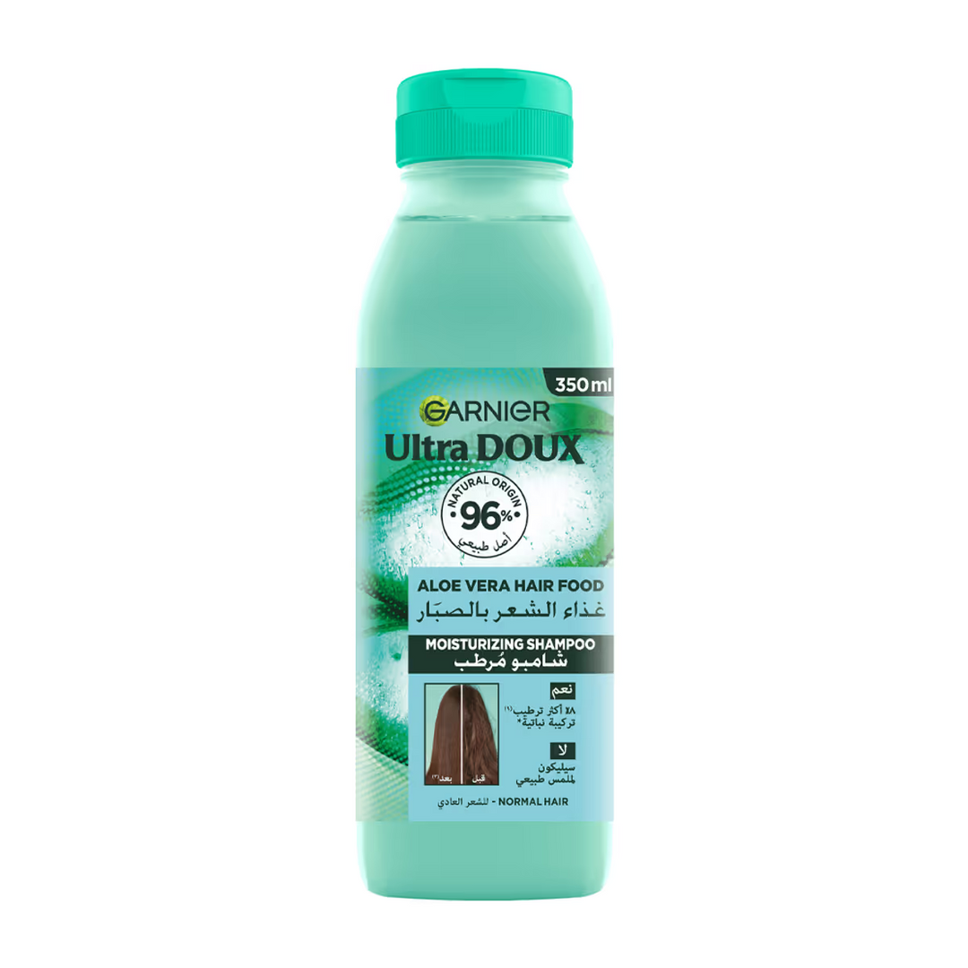 Garnier Ultra Doux Moisturising Hair Food with Aloe Vera & Coconut Shampoo - 350ml