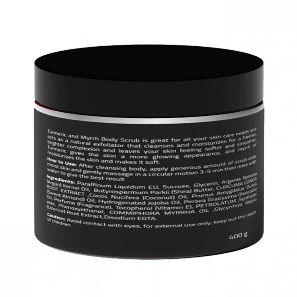 CELIA TURMERIC MYRRH & COCONUT BODY OIL SUGAR SCRUB 400 G