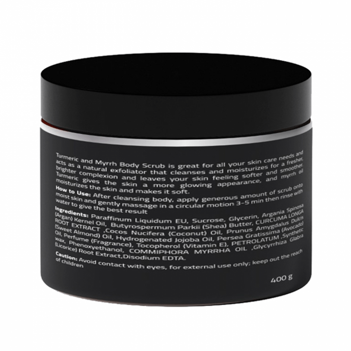 CELIA TURMERIC MYRRH & COCONUT BODY OIL SUGAR SCRUB 400 G