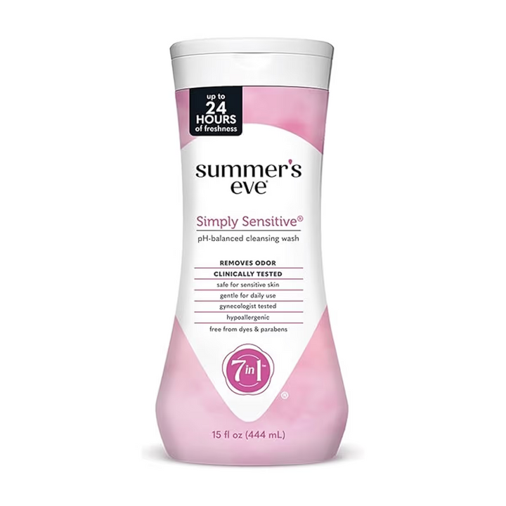 SUMMERS EVE SIMPLY SENSITIVE CLEANSING WASH 444ML