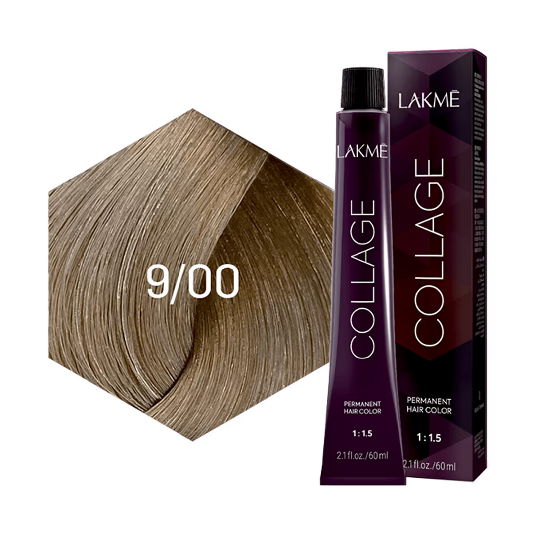 Lakme Collage Permanent Hair Color - Very Light Blonde - 9/00