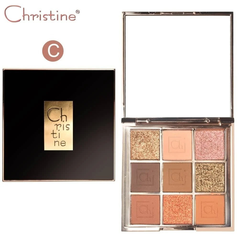 Christine Face Palette 9 Color Eyeshadow C