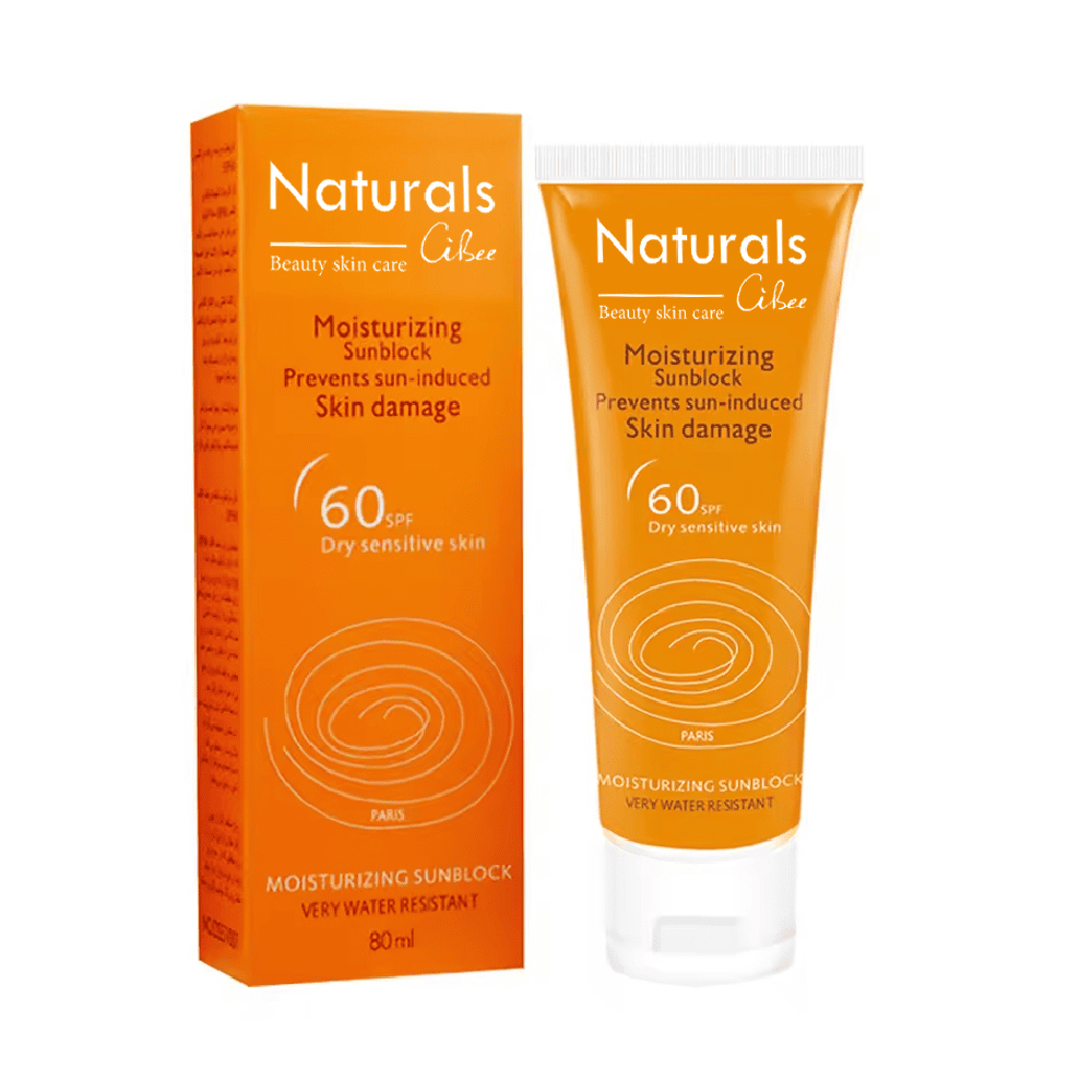 كريم واقي من الشمس طبيعي 80 مل مع عامل حماية من الشمس 60