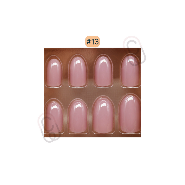 أظافر جازلي - وردي باهت - شكل بيضاوي #13