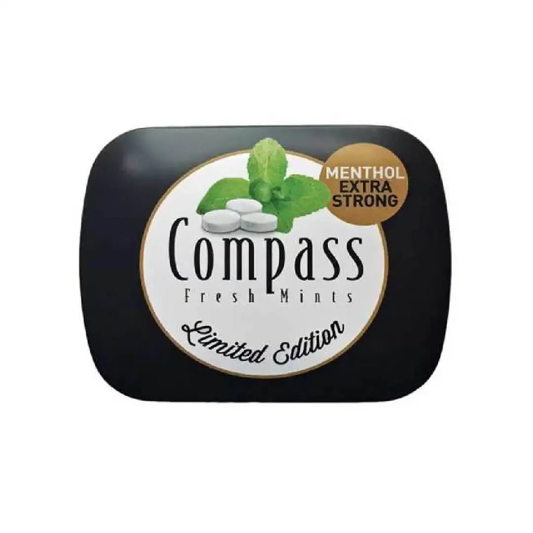Compass Menthol Extra Strong Suger Free 50 Pcs 14g