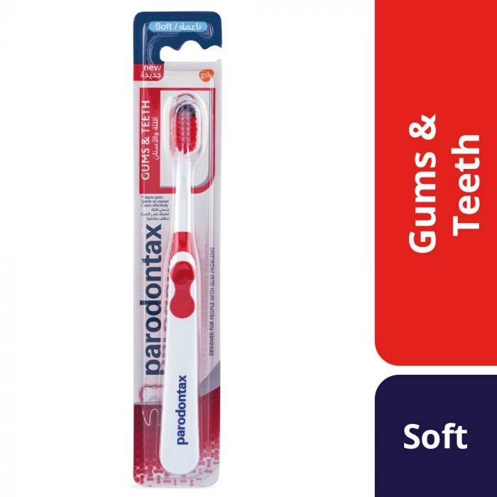 فرشاة أسنان بارودونتكس الناعمة للثة والأسنان