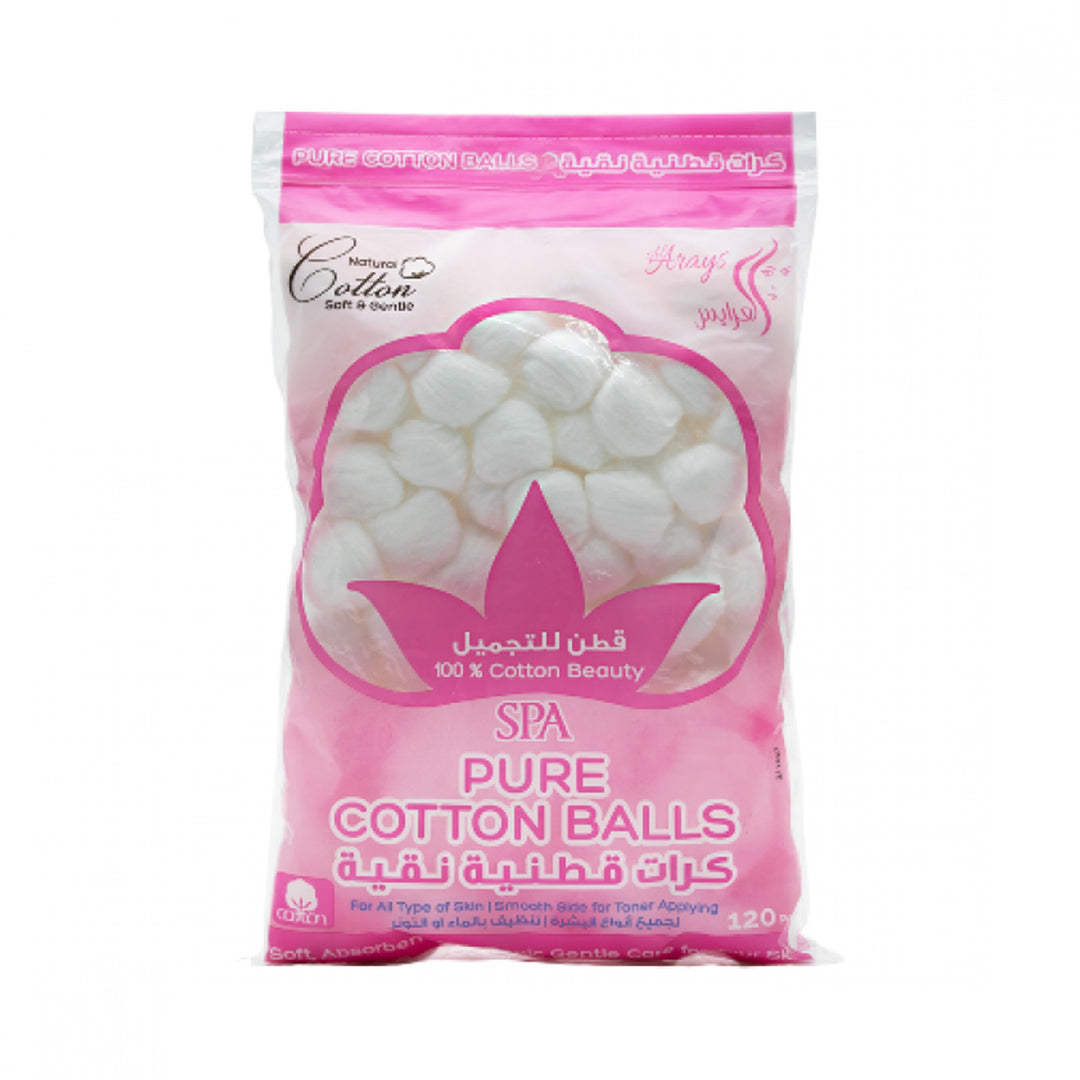 كرات القطن الخالص من ألارايز، 120 قطعة