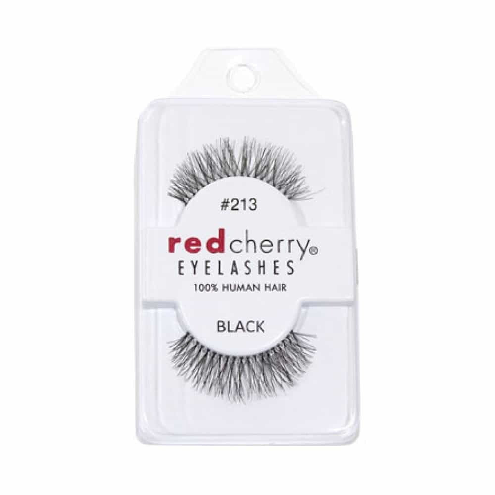 RED CHERRY EYELASHES #213 BLACK 2 PAIR